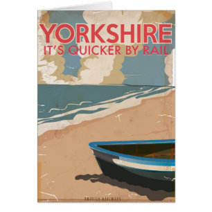 Yorkshire Vintage-Eisenbahn-Reiseposter