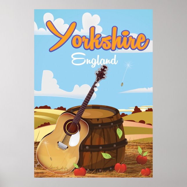 Yorkshire Vintage Reiseplakat Poster (Vorne)