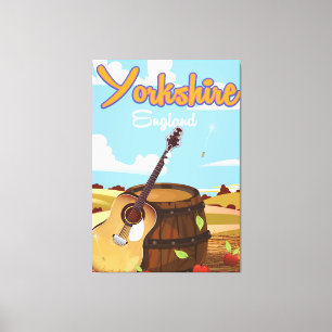 Yorkshire Vintage-Reiseposter Leinwanddruck