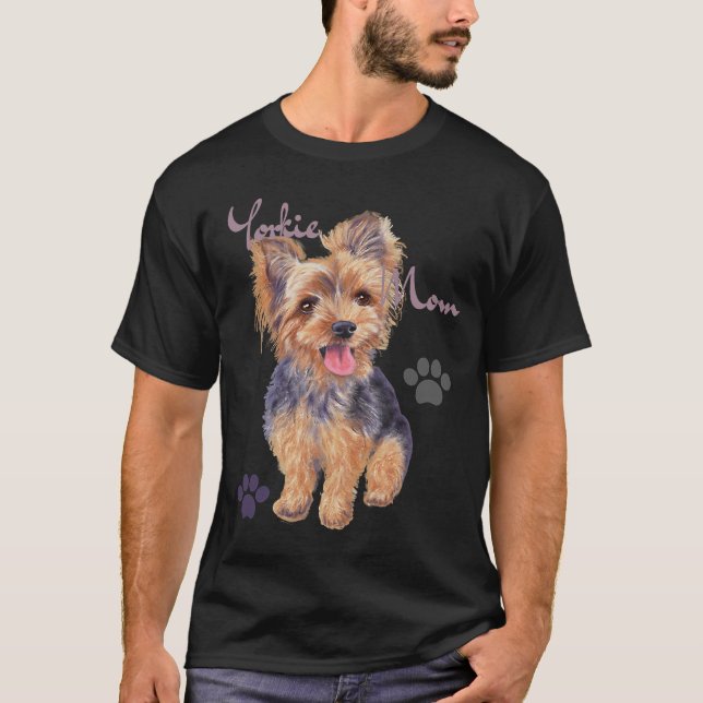 Yorkshire Yorkie Mama Niedlich Yorkie Puppy T-Shirt (Vorderseite)
