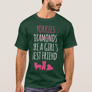 Yorkshireerriers sind Girls Best Friend Girls T-Shirt