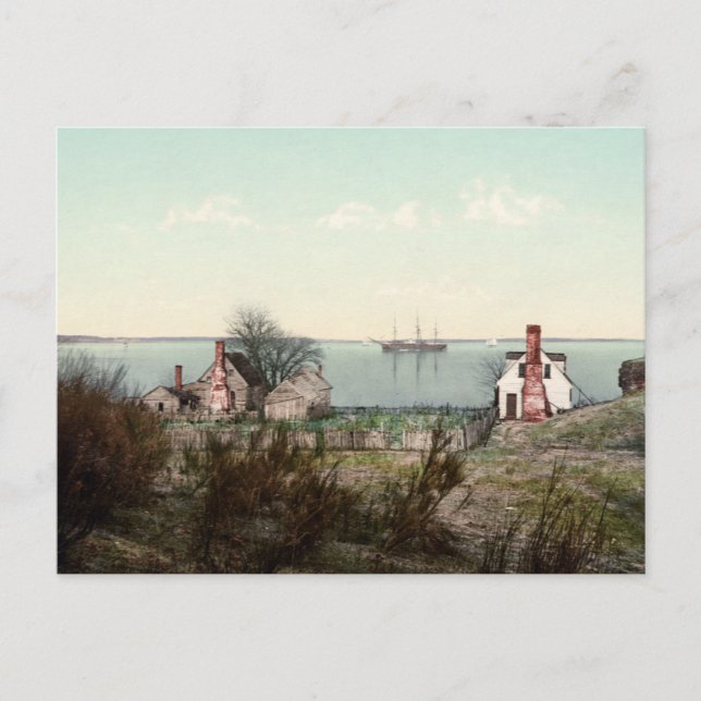 Yorktown Hafen Virginia Postkarte (Vorderseite)