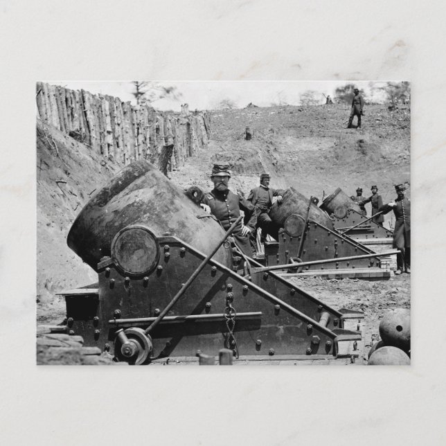 Yorktown Mortar Battery, 1860er Postkarte (Vorderseite)