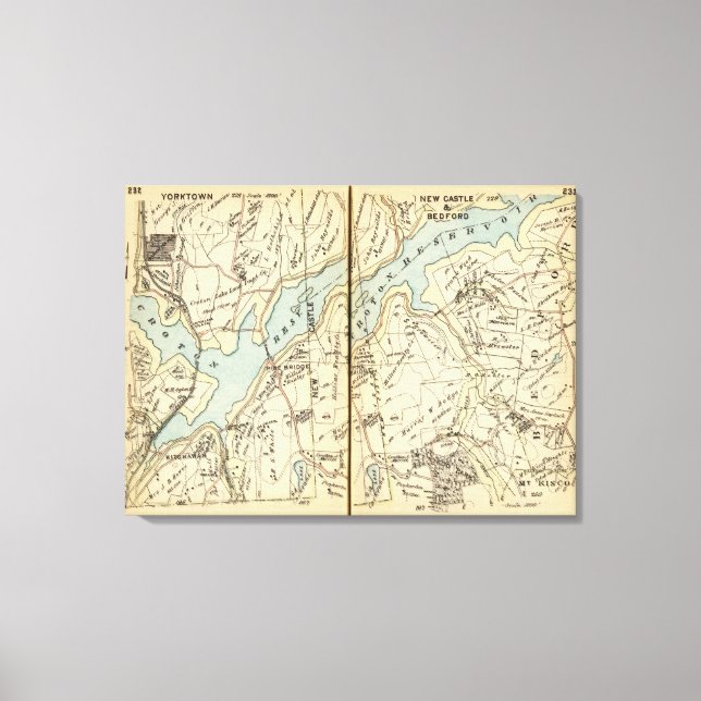 Yorktown, New York 4 Leinwanddruck (Vorderseite)