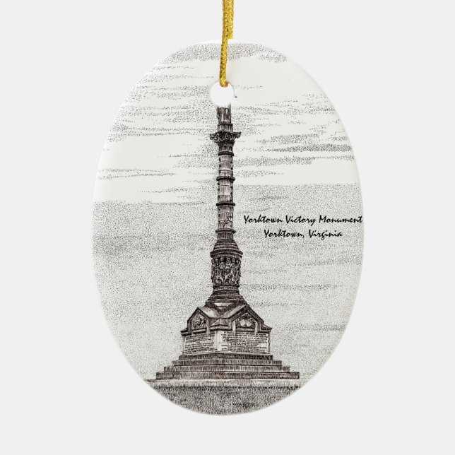 Yorktown Siegessornament Keramik Ornament (Vorne)