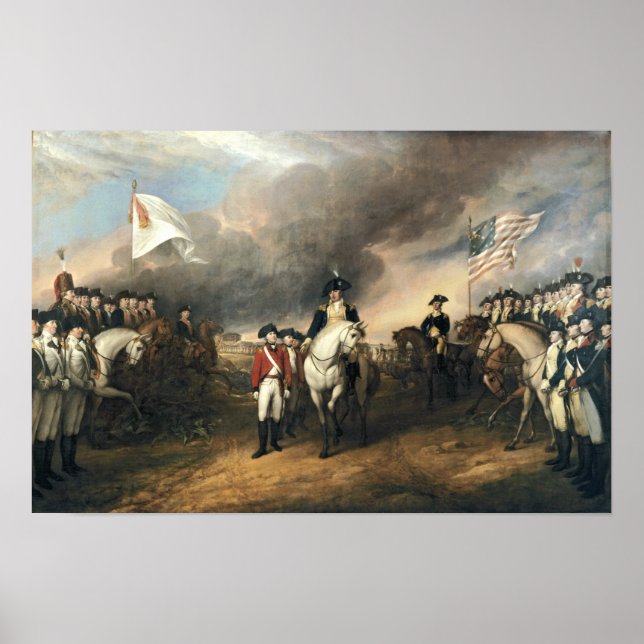 Yorktown Surrender von John Trumbull Poster (Vorne)