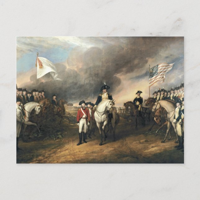 Yorktown Surrender von John Trumbull Postkarte (Vorderseite)
