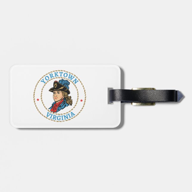 Yorktown Virginia Colonial Gepäckanhänger (Rückseite horizontal)