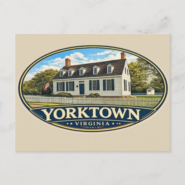 Yorktown, Virginia Postkarte (Vorderseite)