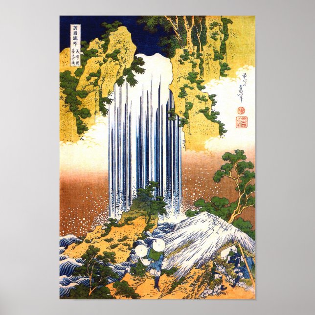 Yoro Falls Hokusai Japanese Fine Art Poster (Vorne)