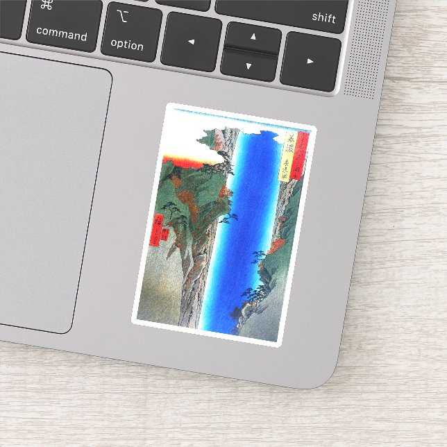 Yoro Wasserfall in Mino Provinz Aufkleber (Detail)