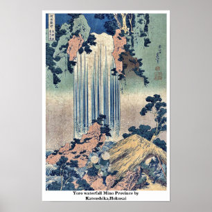 Yoro Wasserfall Mino Provinz durch Katsushika, Poster