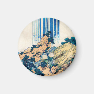 Yoro-Wasserfall Provinz Mino von Katsushika Hokusa Magnet