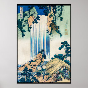 Yoro Waterfall in der Provinz Mino Hokusai Katsush Poster