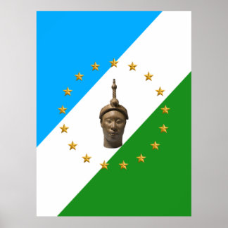Yoruba-Flagge | Oduwa | Yoruba Nation Poster