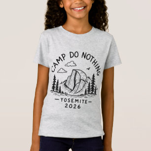 Yosemite 2026 - Kinder Schwarzes Design T-Shirt