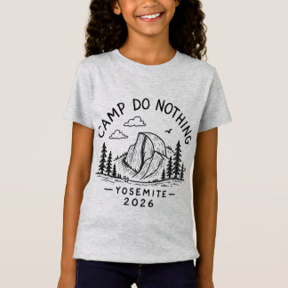 Yosemite 2026 - Kinder Schwarzes Design T-Shirt