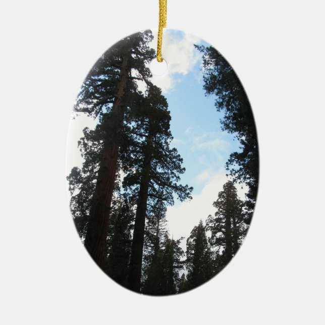 Yosemite-Bäume Keramik Ornament (Vorne)