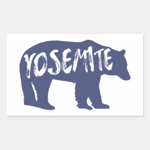 Yosemite Bear Rechteckiger Aufkleber