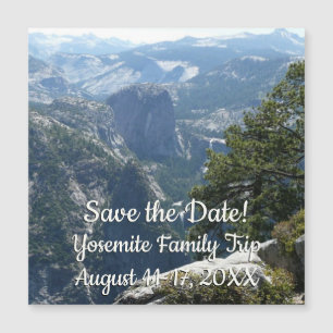 Yosemite-Bergansicht im Yosemite-Nationalpark Magnetkarte