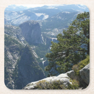 Yosemite-Bergblick im Yosemite-Nationalpark Rechteckiger Pappuntersetzer