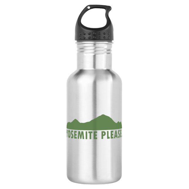 Yosemite Bitte Edelstahlflasche (Vorderseite)
