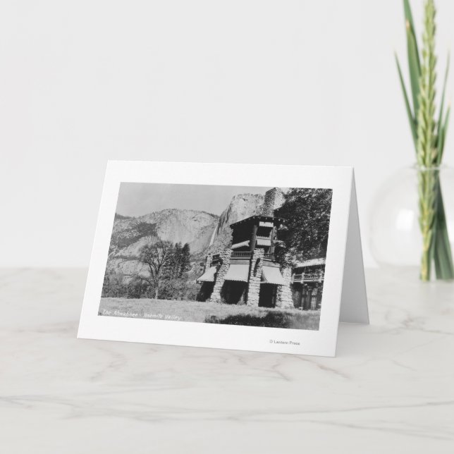 Yosemite, CA - das Ahwahnee Häuschen und das Tal Karte (Vorderseite)