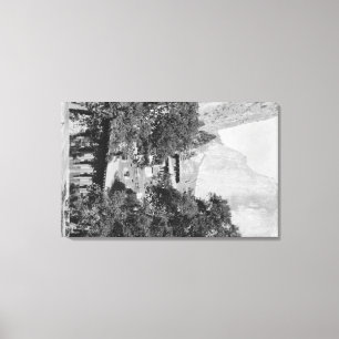 Yosemite, CA - The Ahwahnee Lodge and El Capitan Leinwanddruck