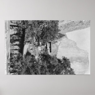 Yosemite, CA - The Ahwahnee Lodge and El Capitan Poster