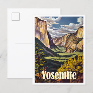 Yosemite California Postkarte