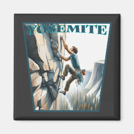 Yosemite California Rock Climbing Magnet