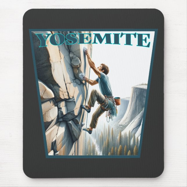 Yosemite California Rock Climbing Mousepad (Vorne)