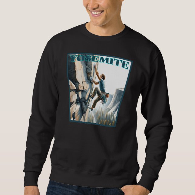 Yosemite California Rock Climbing Sweatshirt (Vorderseite)
