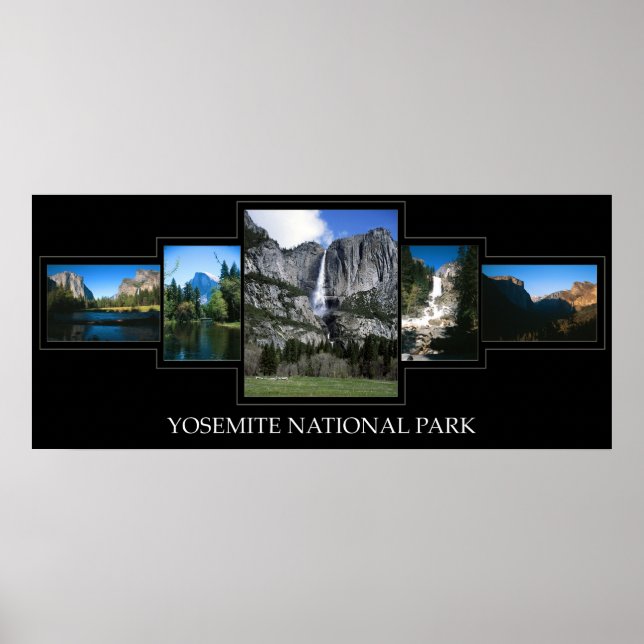 Yosemite Collage Poster (Vorne)