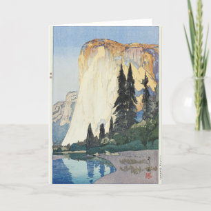 Yosemite, El Capitan, Hiroshi Yoshida Feiertagskarte