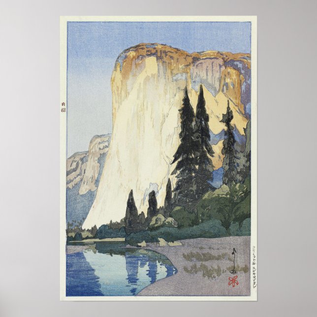 Yosemite, El Capitan, Hiroshi Yoshida Poster (Vorne)
