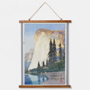 Yosemite, El Capitan, Hiroshi Yoshida Wandteppich Mit Holzrahmen