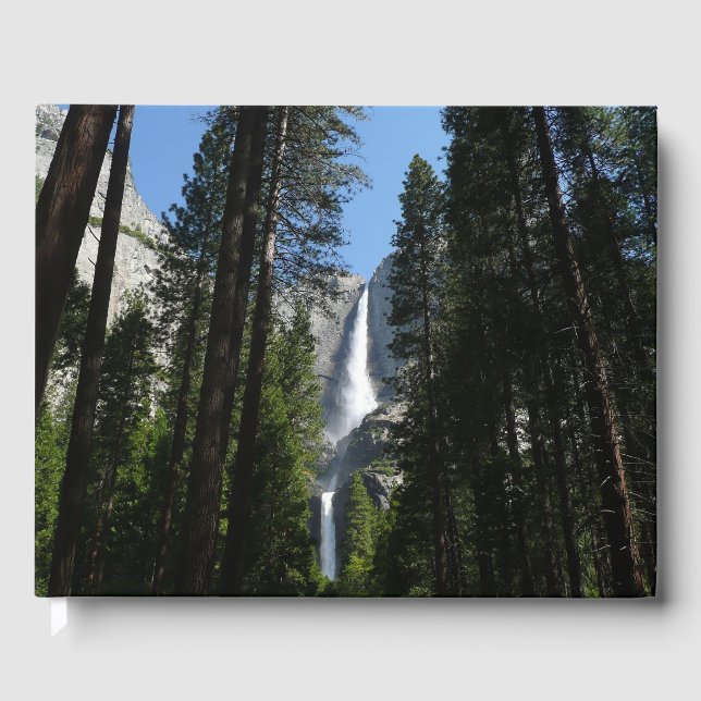 Yosemite Falls and Woods Landscape Fotografy Gästebuch (Vorderseite)