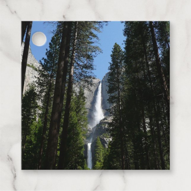 Yosemite Falls and Woods Landscape Fotografy Geschenkanhänger (Vorderseite)