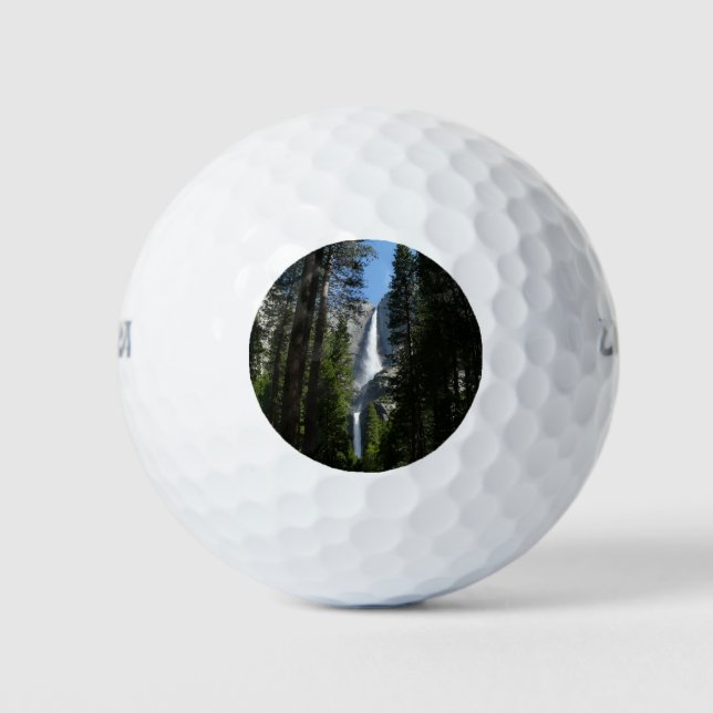 Yosemite Falls and Woods Landscape Fotografy Golfball (Vorderseite)