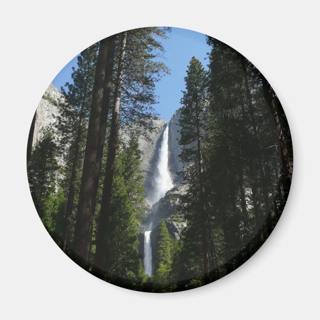 Yosemite Falls and Woods Landscape Fotografy Magnet (Vorne)