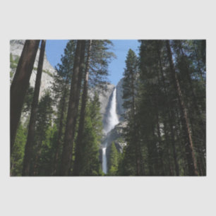 Yosemite Falls and Woods Landscape Fotografy Seidenpapier