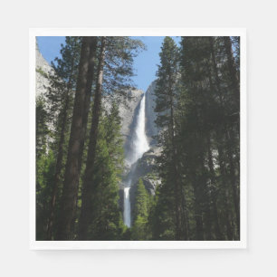 Yosemite Falls and Woods Landscape Fotografy Serviette