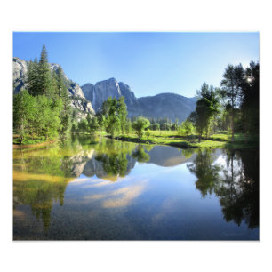 Yosemite Falls aus Merced River - Yosemite Valley Fotodruck