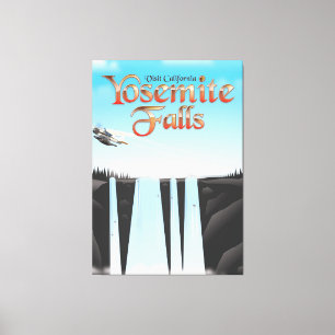 Yosemite Falls California Reiseplakat Leinwanddruck