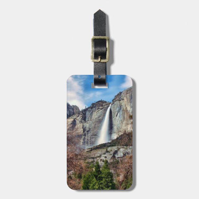 Yosemite Falls Gepäckanhänger (Vorderseite vertikal)