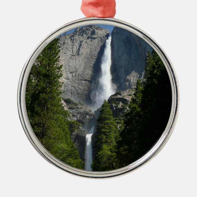 Yosemite Falls II aus dem Yosemite Nationalpark Ornament Aus Metall (Vorne)