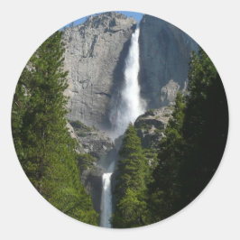 Yosemite Falls II aus dem Yosemite Nationalpark Runder Aufkleber