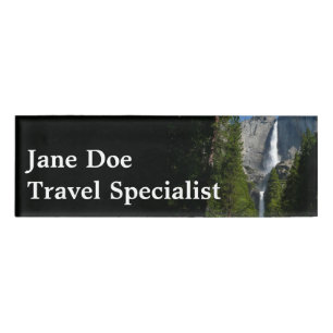 Yosemite Falls II vom Yosemite-Nationalpark Namenschild