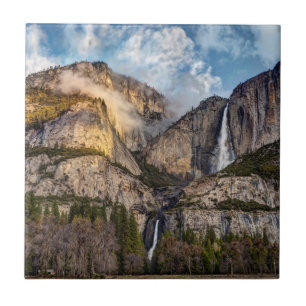 Yosemite Falls landschaftlich, Kalifornien Fliese